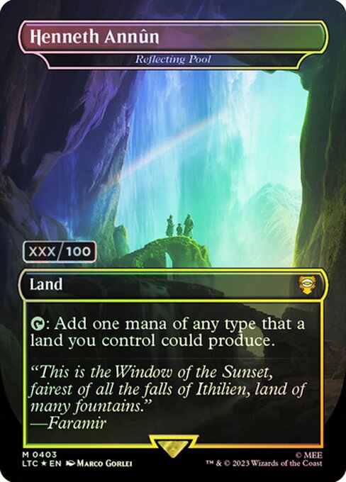 Reflecting Pool — Henneth Annûn — Tales of Middle-earth Commander #403z, art by Marco Gorlei