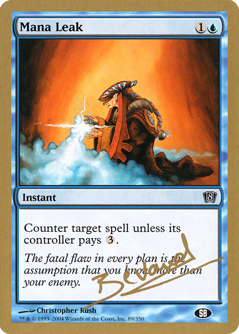 Mana Leak — World Championship Decks 2004 #mb89sb, art by Christopher Rush