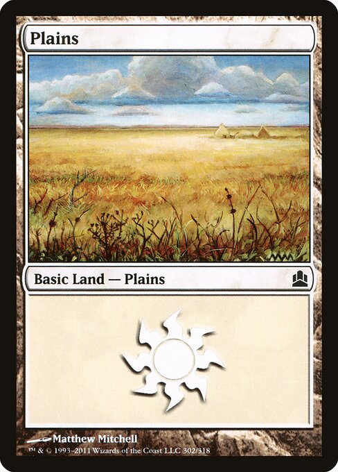 Plains — Commander 2011 #302, art by Matthew Mitchell