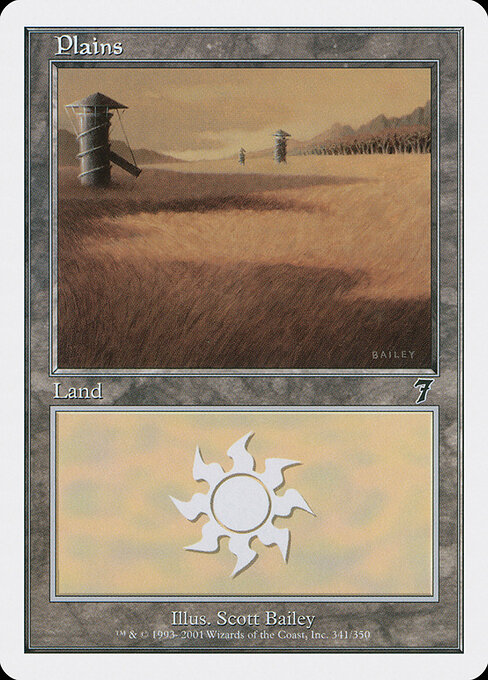 Plains — Seventh Edition #341, art by Scott Bailey