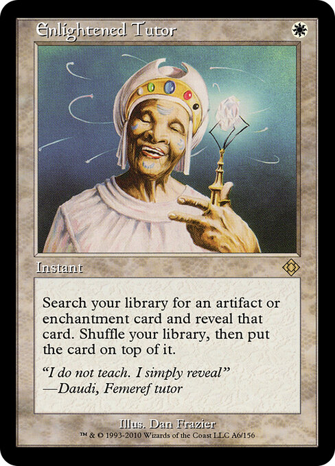 Enlightened Tutor — Magic Online Theme Decks #A6, art by Dan Frazier