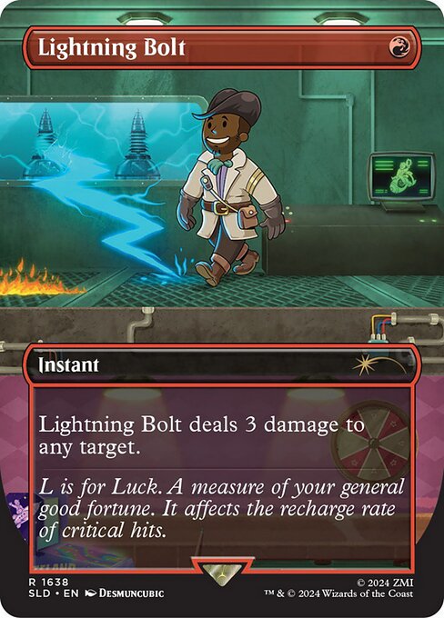 Lightning Bolt — Secret Lair Drop #1638, art by Desmuncubic