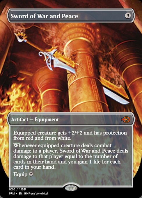 Sword of War and Peace — Magic Online Promos #82846, art by Franz Vohwinkel