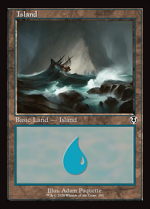 Island — Innistrad Remastered #291, art by Adam Paquette