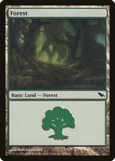Forest — Shadowmoor #299, art by Rob Alexander