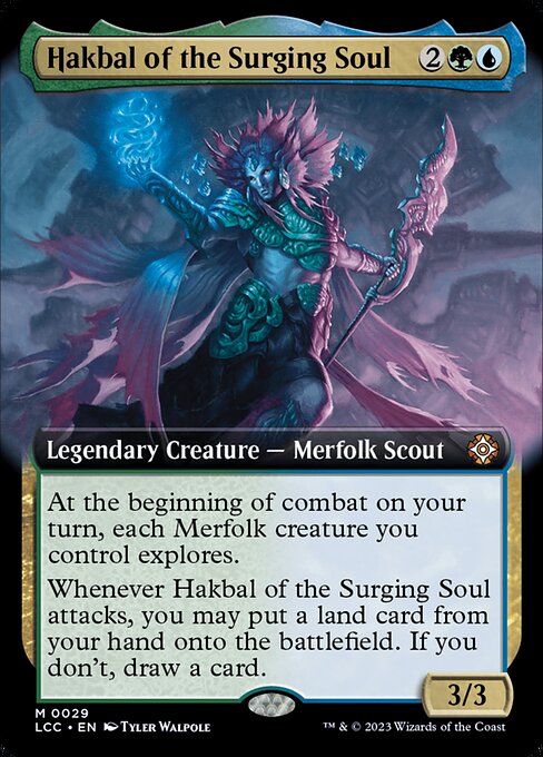 Hakbal of the Surging Soul — The Lost Caverns of Ixalan Commander #29, art by Tyler Walpole