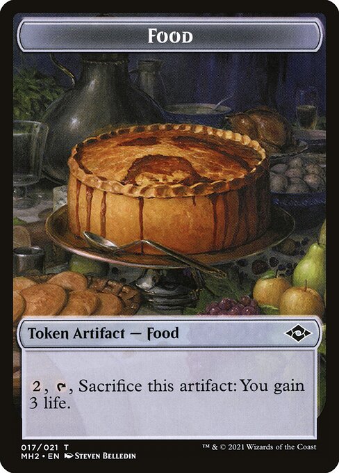 Food — Modern Horizons 2 Tokens #17, art by Steven Belledin