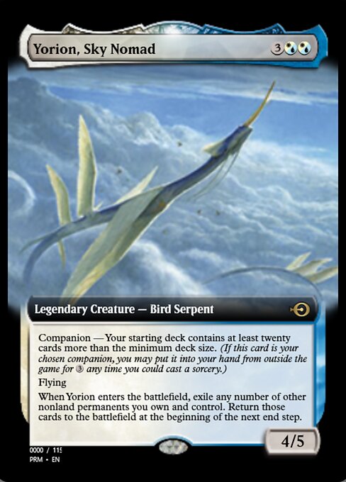 Yorion, Sky Nomad — Magic Online Promos #80865, art by Steven Belledin