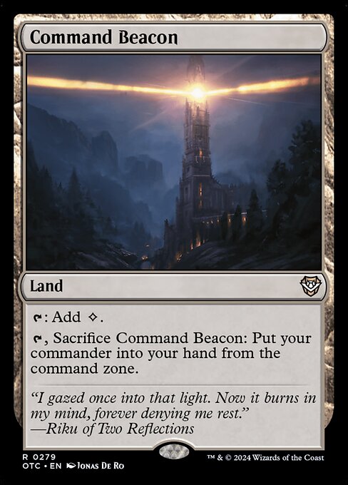 Command Beacon — Outlaws of Thunder Junction Commander #279, art by Jonas De Ro