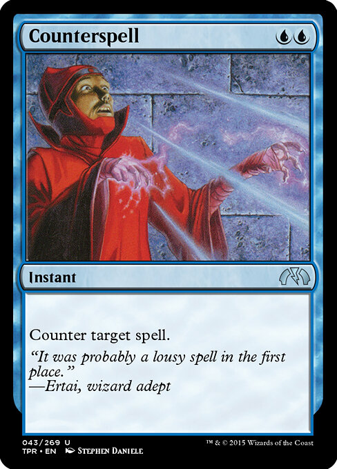Counterspell — Tempest Remastered #43, art by Stephen Daniele