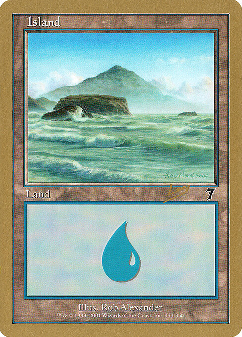 Island — World Championship Decks 2002 #rl333, art by Rob Alexander