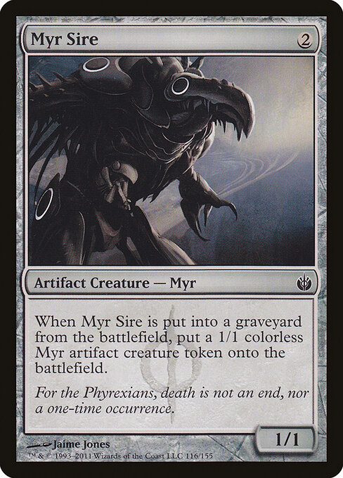 Myr Sire — Mirrodin Besieged #116, art by Jaime Jones