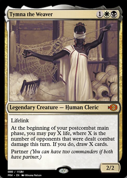 Tymna the Weaver — Magic Online Promos #86180, art by Winona Nelson