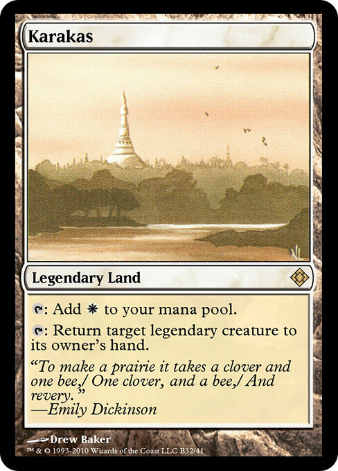 Karakas — Magic Online Theme Decks #B32, art by Nicola Leonard