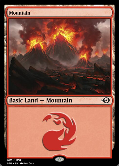 Mountain — Magic Online Promos #81900, art by Piotr Dura