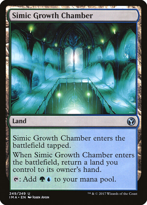 Simic Growth Chamber — Iconic Masters #249, art by John Avon