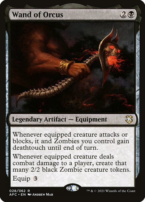 Wand of Orcus — Forgotten Realms Commander #28, art by Andrew Mar