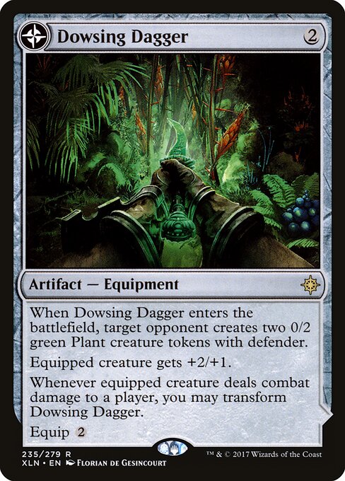 Dowsing Dagger // Lost Vale — Ixalan #235, art by Florian de Gesincourt