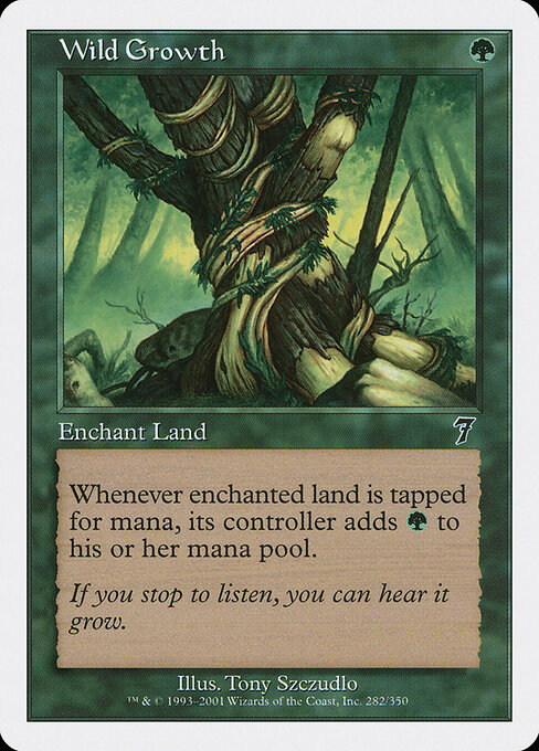 Wild Growth — Seventh Edition #282, art by Tony Szczudlo
