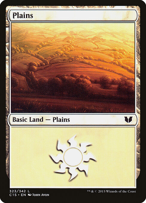 Plains — Commander 2015 #323, art by John Avon