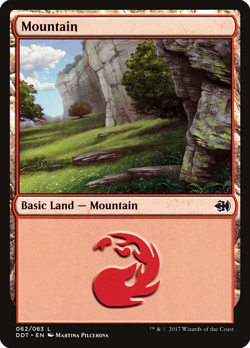 Mountain — Duel Decks: Merfolk vs. Goblins #62, art by Martina Pilcerova