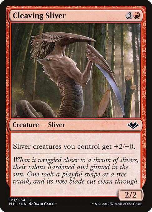 Cleaving Sliver — Modern Horizons #121, art by David Gaillet