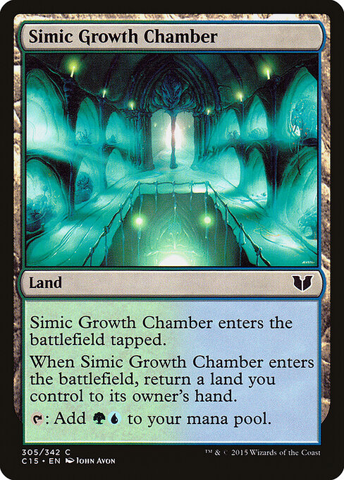 Simic Growth Chamber — Commander 2015 #305, art by John Avon