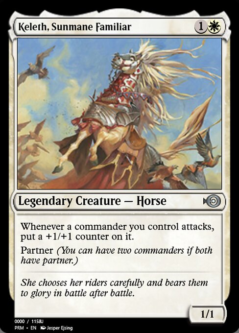 Keleth, Sunmane Familiar — Magic Online Promos #86234, art by Jesper Ejsing