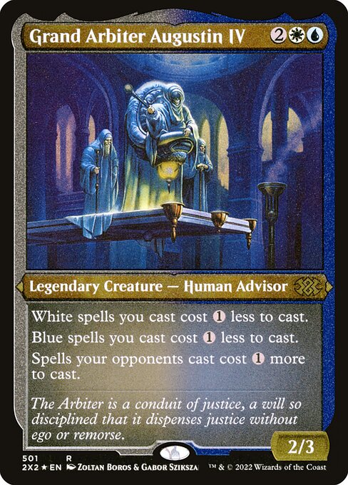 Grand Arbiter Augustin IV — Double Masters 2022 #501, art by Zoltan Boros & Gabor Szikszai