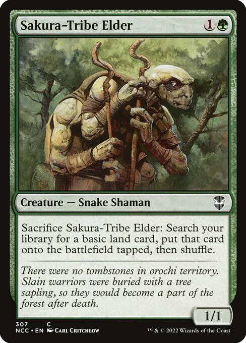 Sakura-Tribe Elder — New Capenna Commander #307, art by Carl Critchlow
