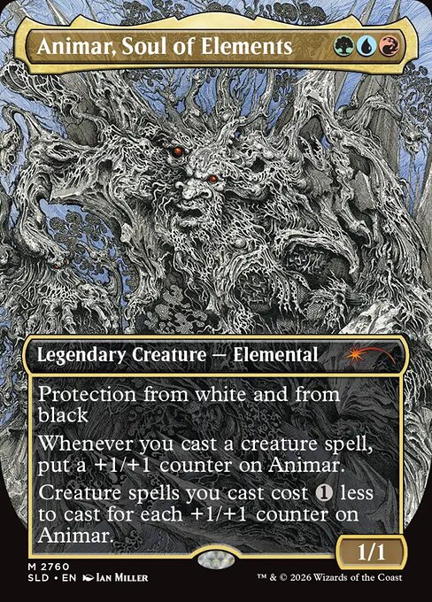 Animar, Soul of Elements — Secret Lair Drop #2760, art by Ian Miller