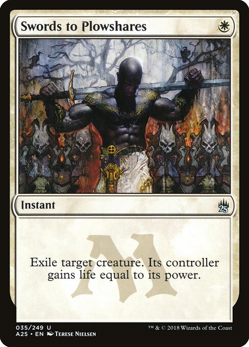 Swords to Plowshares — Masters 25 #35, art by Terese Nielsen