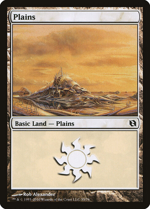 Plains — Duel Decks: Elspeth vs. Tezzeret #35, art by Rob Alexander