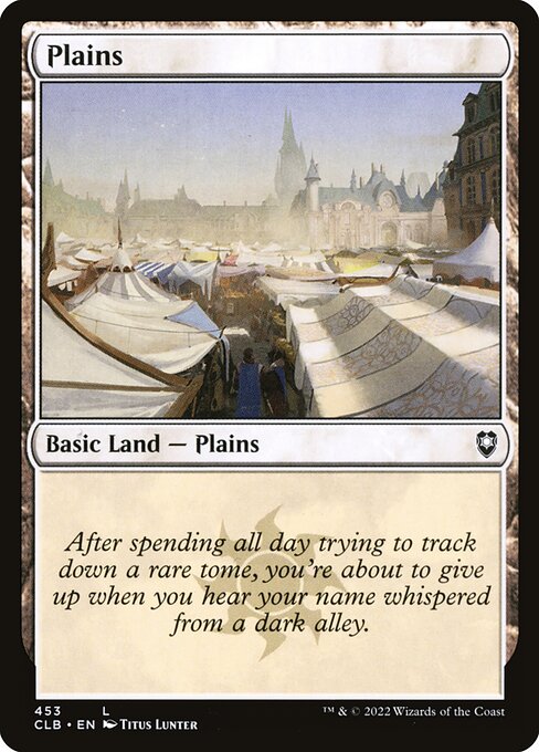 Plains — Commander Legends: Battle for Baldur's Gate #453, art by Titus Lunter