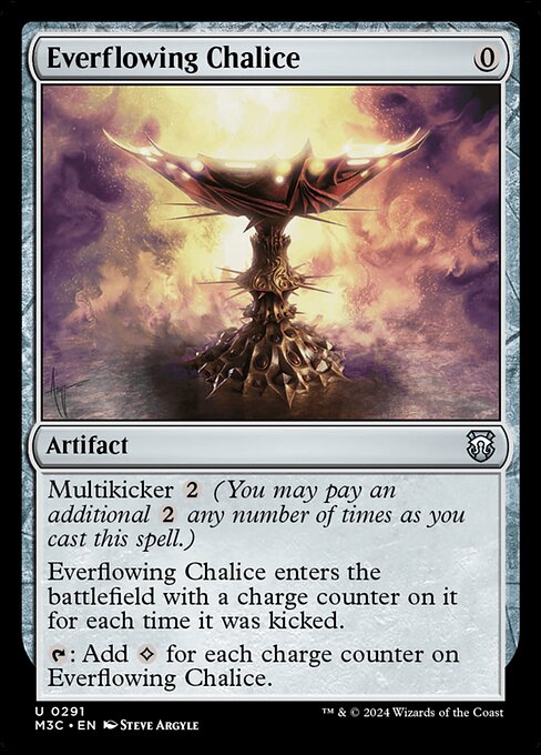 Everflowing Chalice — Modern Horizons 3 Commander #291, art by Steve Argyle