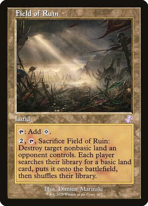 Field of Ruin — Time Spiral Remastered #407, art by Dimitar Marinski