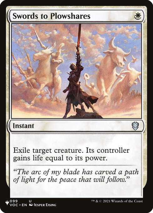 Swords to Plowshares — The List #VOC-99, art by Jesper Ejsing