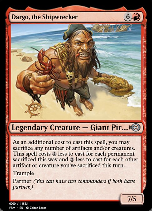 Dargo, the Shipwrecker — Magic Online Promos #86256, art by Zoltan Boros