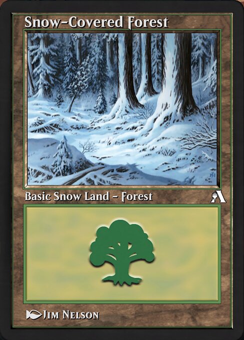 Snow-Covered Forest — Arena New Player Experience #95850, art by Jim Nelson