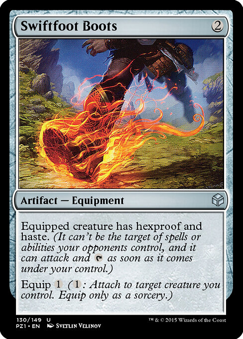 Swiftfoot Boots — Legendary Cube Prize Pack #130, art by Svetlin Velinov