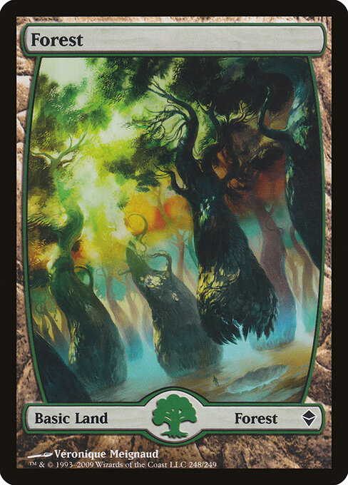 Forest — Zendikar #248, art by Véronique Meignaud