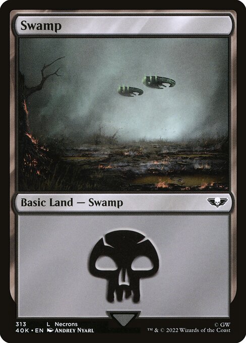 Swamp — Warhammer 40,000 Commander #313, art by Andrey Nyarl