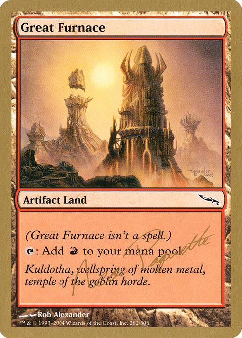 Great Furnace — World Championship Decks 2004 #ap282, art by Rob Alexander