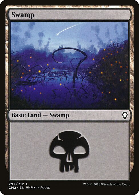 Swamp — Commander Anthology Volume II #297, art by Mark Poole