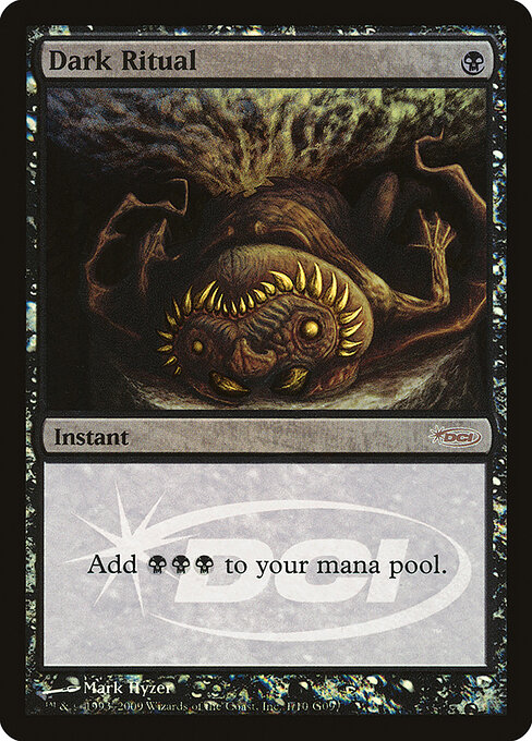 Dark Ritual — Judge Gift Cards 2009 #1, art by Mark Hyzer
