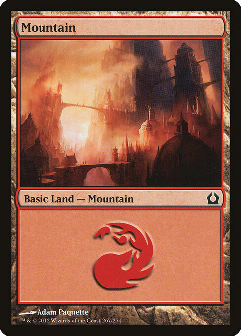 Mountain — Return to Ravnica #267, art by Adam Paquette