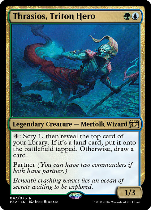 Thrasios, Triton Hero — Treasure Chest #47, art by Josu Hernaiz