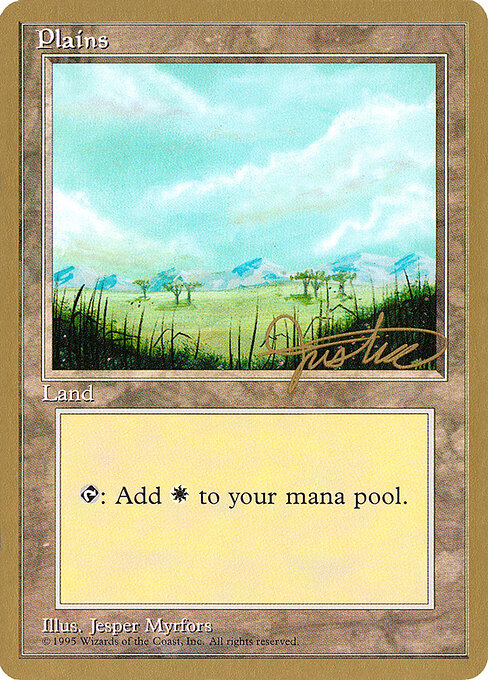 Plains — Pro Tour Collector Set #mj365, art by Jesper Myrfors