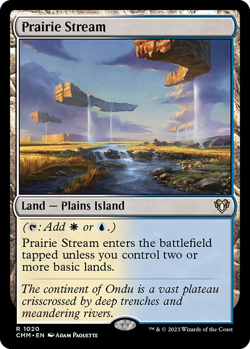 Prairie Stream — Commander Masters #1020, art by Adam Paquette
