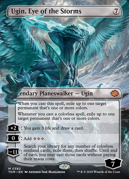 Ugin, Eye of the Storms — Tarkir: Dragonstorm #382, art by Antonio José Manzanedo